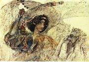 Mikhail Vrubel Six winged Seraph oil painting on canvas
